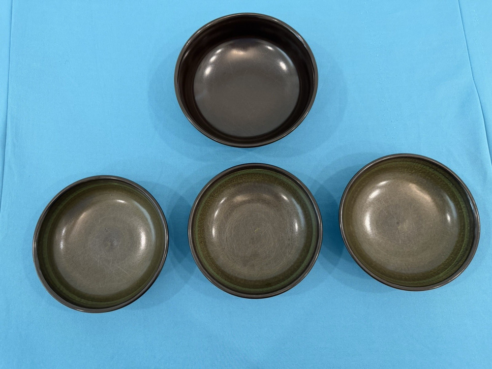 Set of 4 Vintage Franciscan Earthenware Madeira pattern bowls -3 Soup, 1 serving